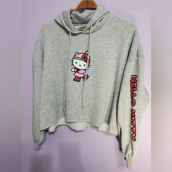 Aeropostale Gray Hello Kitty Hoodie LG To XXL - Picture 2 of 7